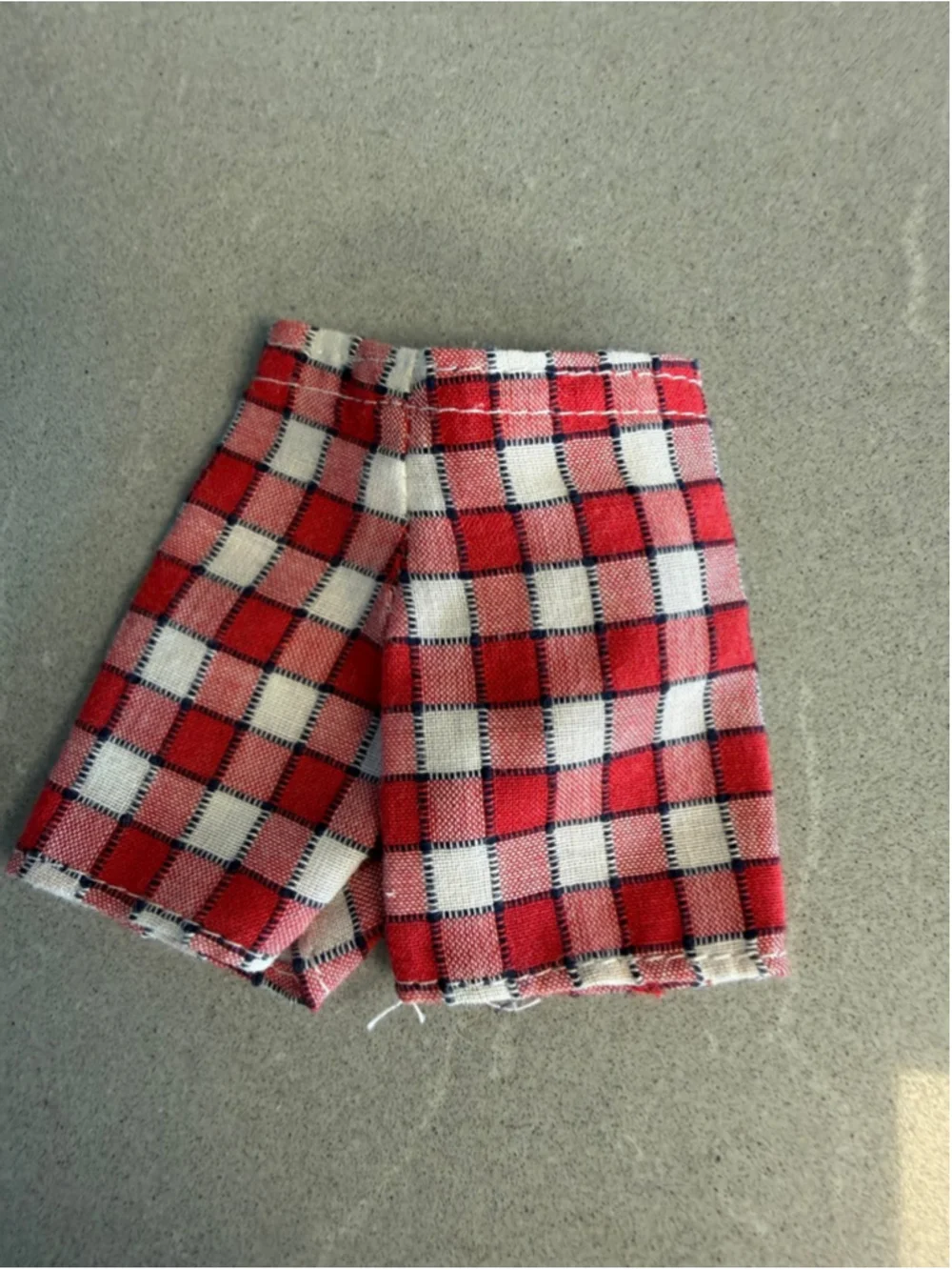 Original Tagged Ken Doll Plaid Shorts Vintage Mattel Barbie Clothes Mod 1960s